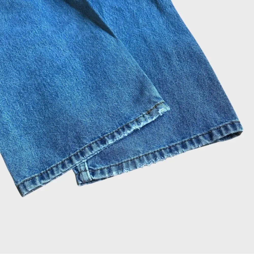 Levi's Men's 505 Regular Fit Non-Stretch Jeans Size 40x30 Medium Wash Streetwear